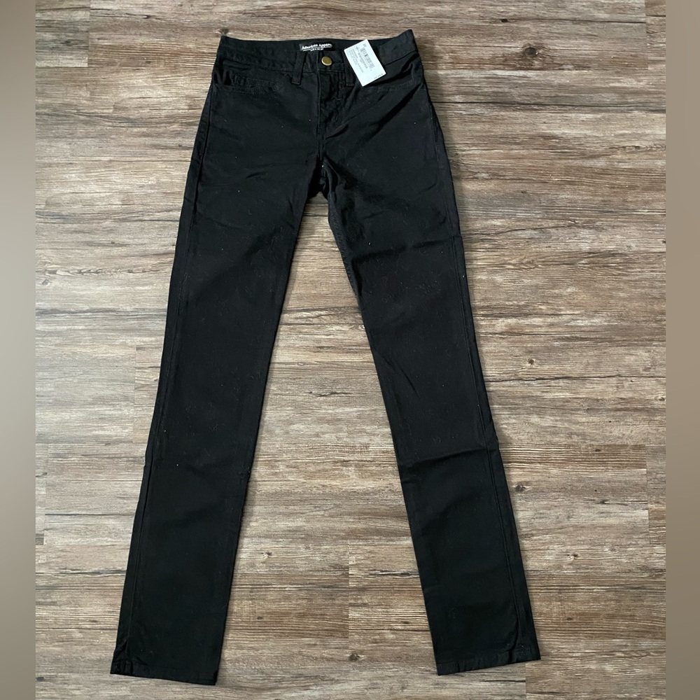 American Apparel (Stretch Twill Slim) with original tag [Jet Black] - Picture 2 of 5